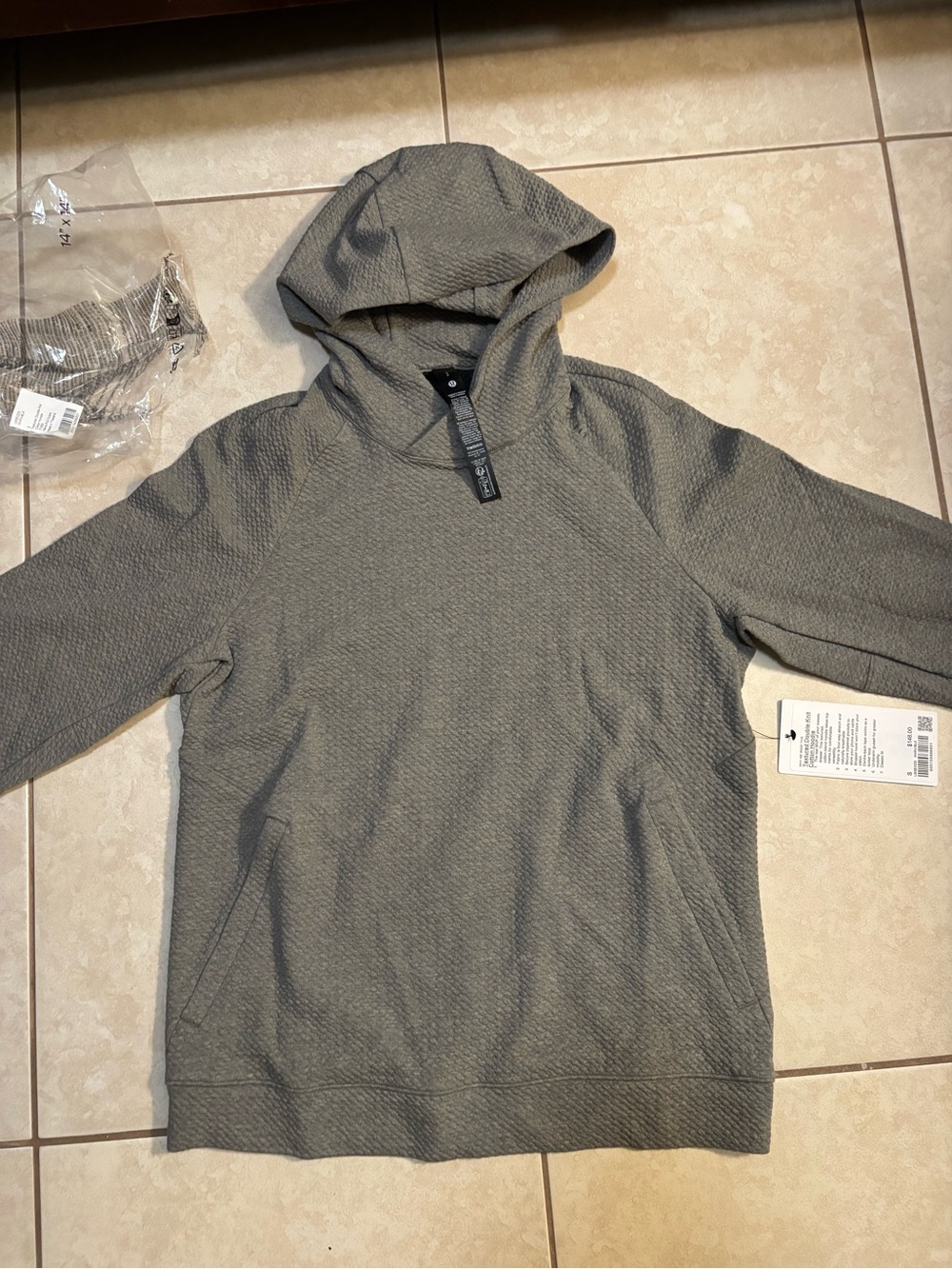Men's Hooded Pullover Sweatshirt - Gray
